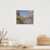 Poster Monet - Printemps Sur La Seine (Cuisine)