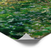 Poster Monet - Pruniers en fleurs (Coin)