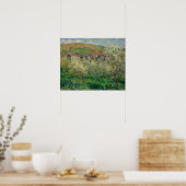 Poster Monet - Pruniers en fleurs (Cuisine)