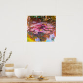 Poster Monet Purple Water Lilies (Cuisine)