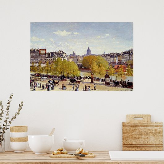 Poster Monet - Quai du Louvre, Paris, (Cuisine)