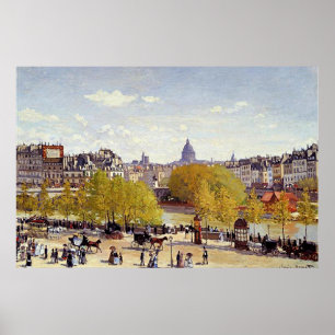 Poster Monet - Quai du Louvre, Paris,