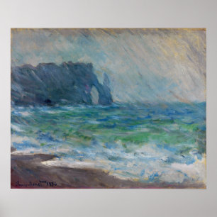 Poster Monet - Rainfall Etretat