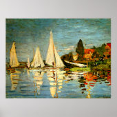 Poster Monet, Regattas à Argenteuil (Devant)