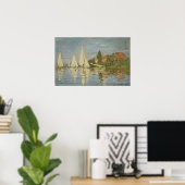 Poster Monet - Regattas À Argenteuil (Bureau à domicile)