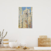 Poster Monet - Rouen Cathedral West Facade Sunlight (Cuisine)