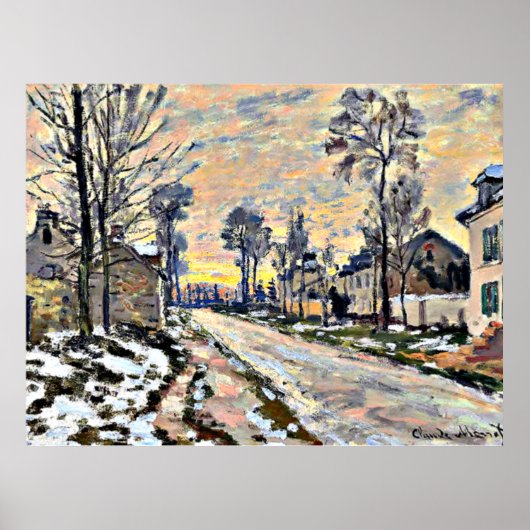 Poster Monet - Route de Louveciennes, Impressionnisme (Devant)