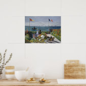 Poster Monet Seaside Garden Blooms Classic Seascape (Cuisine)