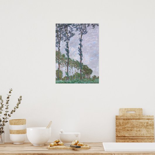 Poster Monet - Série D'Effet Éolien Des Ppeupliers (Cuisine)