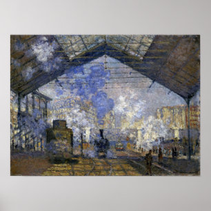 Poster Monet - Station Saint Lazare