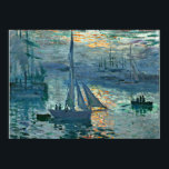 Poster Monet - Sunrise (Marine), art<br><div class="desc">Sunrise (Marine),  tableau d'art de Claude Monet</div>