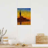 Poster Monet Sunset Venise Coloré Impressionnisme Art (Cuisine)