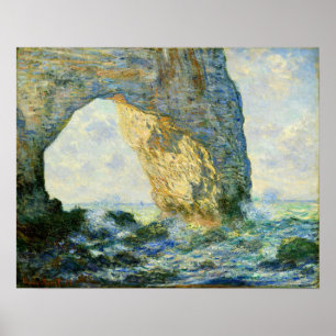 Poster Monet - The Manneport Rock Arch West Of Etretat