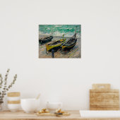 Poster Monet - Trois bateaux de pêche (Cuisine)