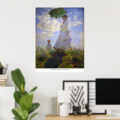 Poster Monet Umbrella par Claude Monet (Bureau à domicile)