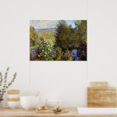 Poster Monet - Un coin du jardin à Montgeron (Cuisine)