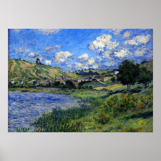 Poster Monet - Vetheuil, Paysage (Devant)