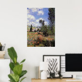 Poster Monet - Voie dans les champs de pavot (Bureau à domicile)
