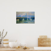 Poster Monet : Waterloo Bridge à Londres par Claude Monet (Cuisine)