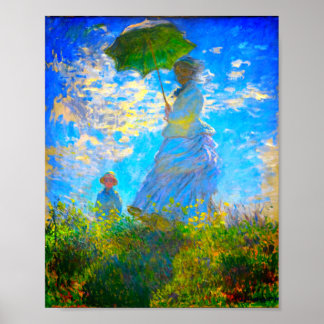 Poster Monet Woman with a Parasol