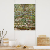 Poster Monet's "Bridge Over a Pond of Water Lilies" 1899 (Cuisine)