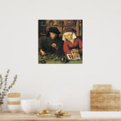 Poster Money Changer et sa femme, 1514 Quentin Metsys (Cuisine)