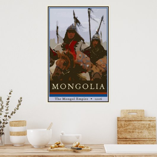 Poster Mongolie (Cuisine)