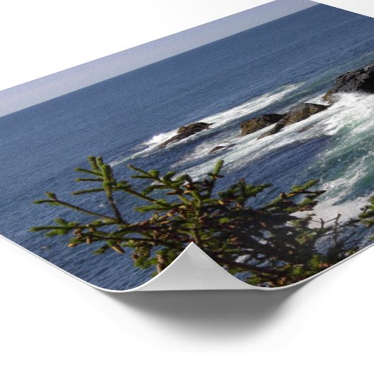 Poster Monhegan Cliff (Coin)
