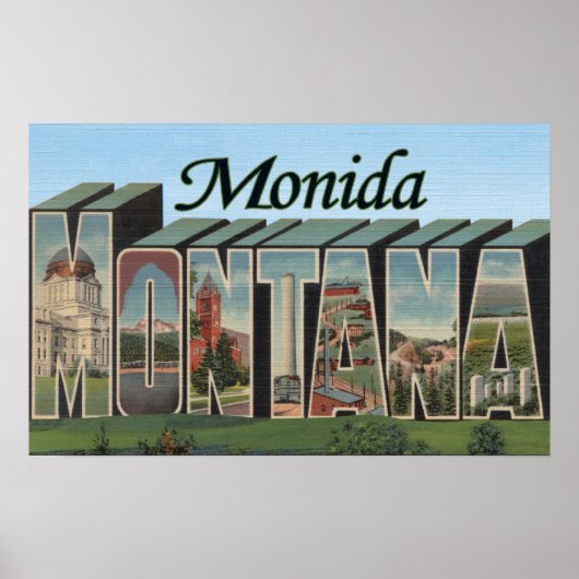 Poster Monida, Montana (Devant)