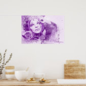 Poster Monique Et Rose - Grunge Art (Cuisine)