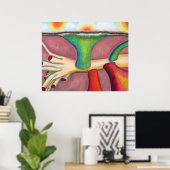 Poster "Monisme" Pastel & Huile par A. Louise Peterson (Bureau à domicile)