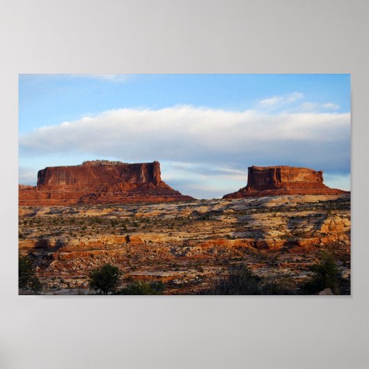 Poster Monitor et Merrimac Mesas, Utah (Devant)