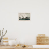 Poster Monitor vs. Merrimac - Ironclad Civil War Battle (Cuisine)