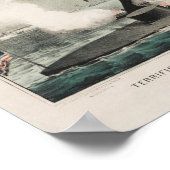 Poster Monitor vs. Merrimac - Ironclad Civil War Battle (Coin)