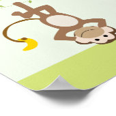 Poster Monkearound Monkey Custom Birthday Banner (Coin)