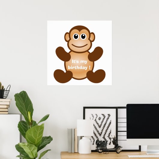 POSTER MONKEY (Bureau à domicile)