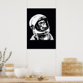 Poster Monkey astronaute (Cuisine)