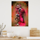 Poster Monkey Butler (Cuisine)