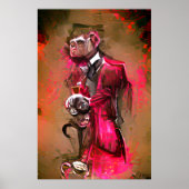Poster Monkey Butler (Devant)