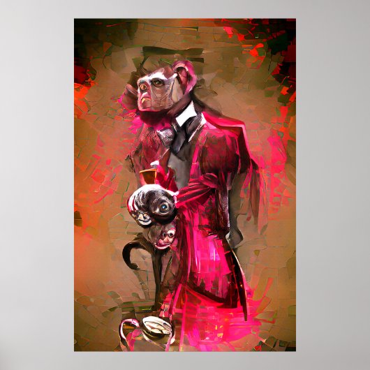 Poster Monkey Butler (Devant)