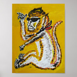 Poster Monkey Circus Art