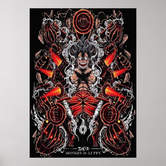 Poster Monkey d Luffy (Devant)