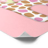 Poster MONKEY Girl Jungle Baby shower bannière JJ (Coin)