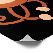 Poster Monkey Holding Banana Costume Amusant facile Hallo (Coin)