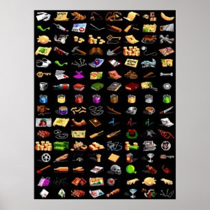 Poster Monkey Island 2 objets