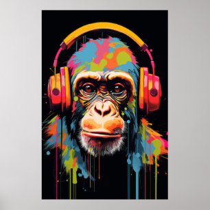 Poster Monkey Music Art Monkey Art Monkey Gallery Art