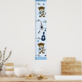 Poster Monkey Rocker Growth Chart Gardez à 8x44! (Cuisine)
