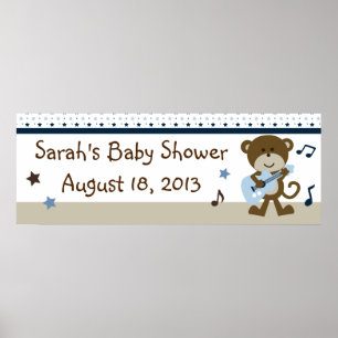 Poster Monkey Rocker/Rock et Roll Poster/Bannière