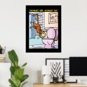 Poster "Monkey See, Monkey Do" (Bureau à domicile)