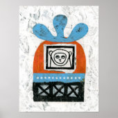 Poster Monkey voit tous les objets muraux de l'affiche (Devant)